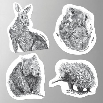 Magnets (Set of 4) - Australian Wildlife Magnets (Set of 4) - Australian Wildlife